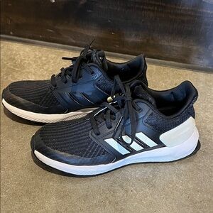 Adidas RapidaRUN Black and White Athletic Sneakers